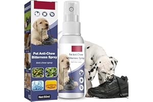 NUPEC Anti-Chew Bitter Dog Spray, Natural Ingredients No Chew Spray for Dogs, No More Marking Stops Barking, Nibble, Jumping Up, Food Stealing, Anti Chew Spray for Dogs and Cats, Protect Your Furniture
