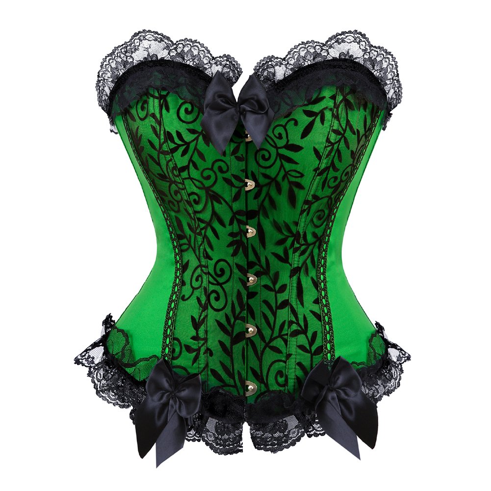 Zhitunemi Corsets for Vampire Costume Women: Green