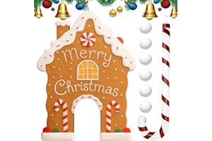 Christmas Golf Game Set -- Candy Stick & Balls & Xmas House Goal, Miniature Golf Games Indoor, Christmas Carnival Games Idea,