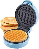Sensio Home Mini Waffle Maker Blue Non Stick Coating 550W