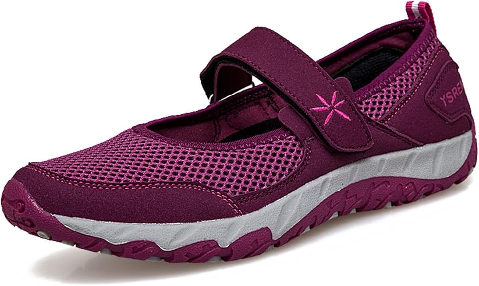 gracosy Women's Ladies Running Walking Mary Jane Shoes Slip On Flats