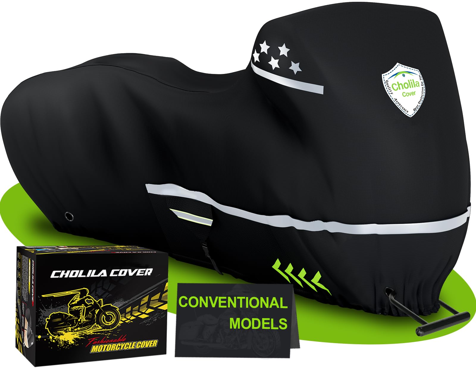 Photo 1 of Cholila Cover Motorcycle Cover for Touring Models - 600D Harley Davidson Nightster, Sportster, Fat Boy - Motorcycle Cover Waterproof Outdoor Storage