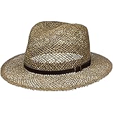 Lipodo Farmer Straw Traveller Hat Leather Band Made in Italy Men Summer