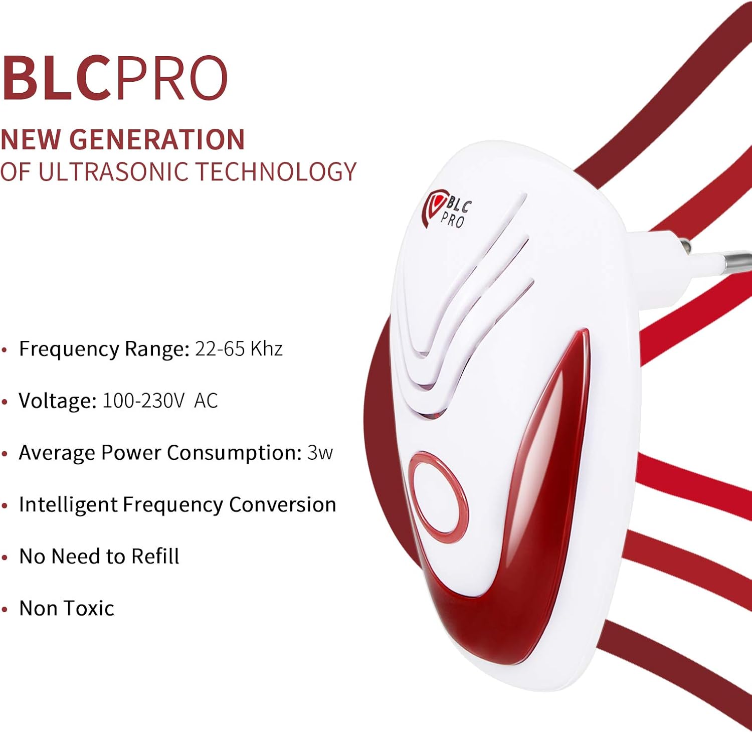 BLCPRO Ultrasonic Pest Repeller, 3 in 1 Electronic Pest Control Plug-in Insect Repellent with Frequency Conversion Technology for Mosquito, Rat, Spider, Mouse, Ant, Cockroach, BedBug, Rodents [2-Pack] : Garden & Outdoor