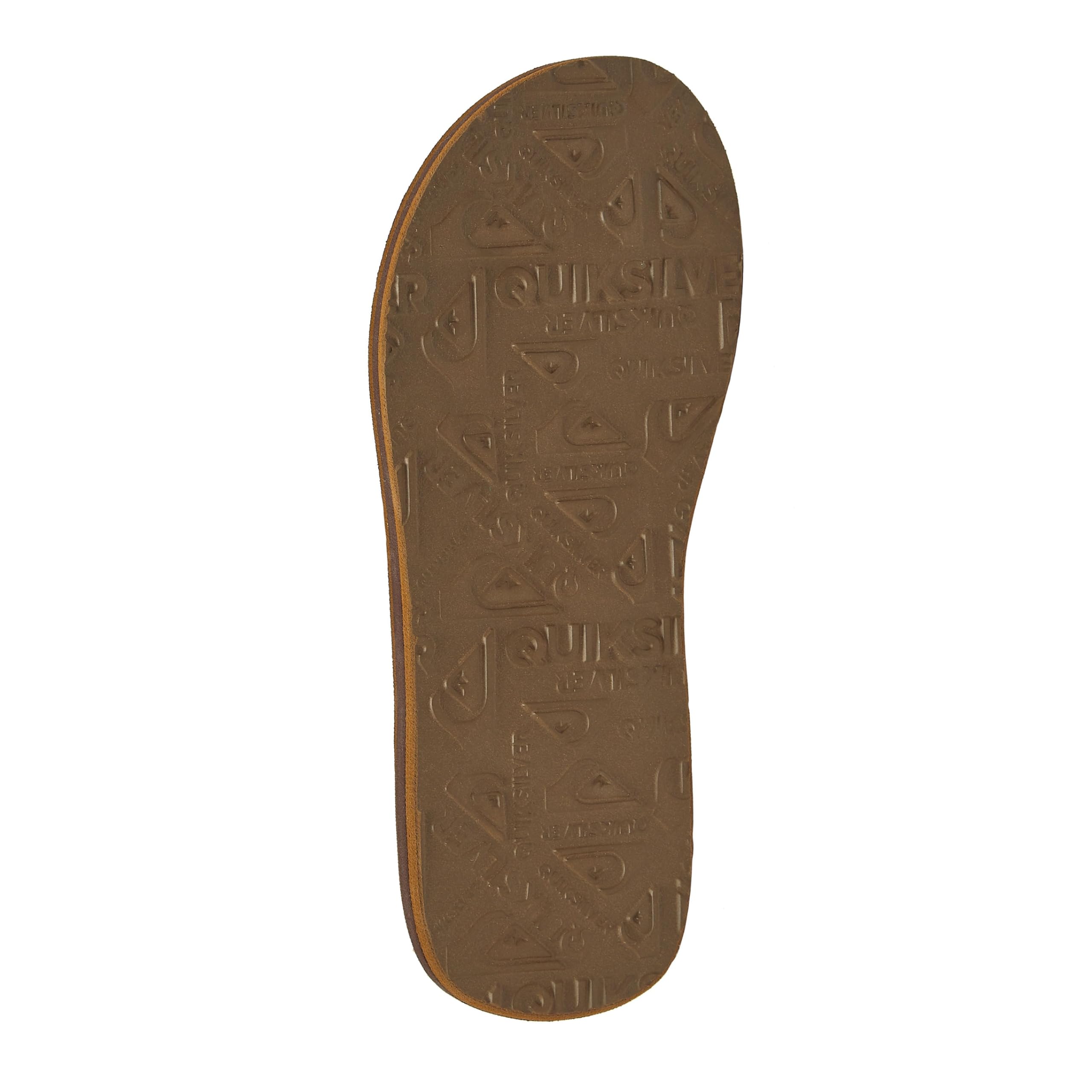 Quiksilver Carver Suede Flip Flops for Men, Arch Support Athletic Mens Sandals, Size 6 to 16 Thong Mens Slides
