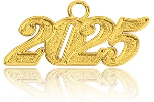 Cytokio 2025 Tassel Charms, 2025 Graduation Decorations Graduation Tassels Charm 2025 Year Charms Gold Grad Cap Hat Tassel Decoration 2025 Signet Year Charm for Tassels