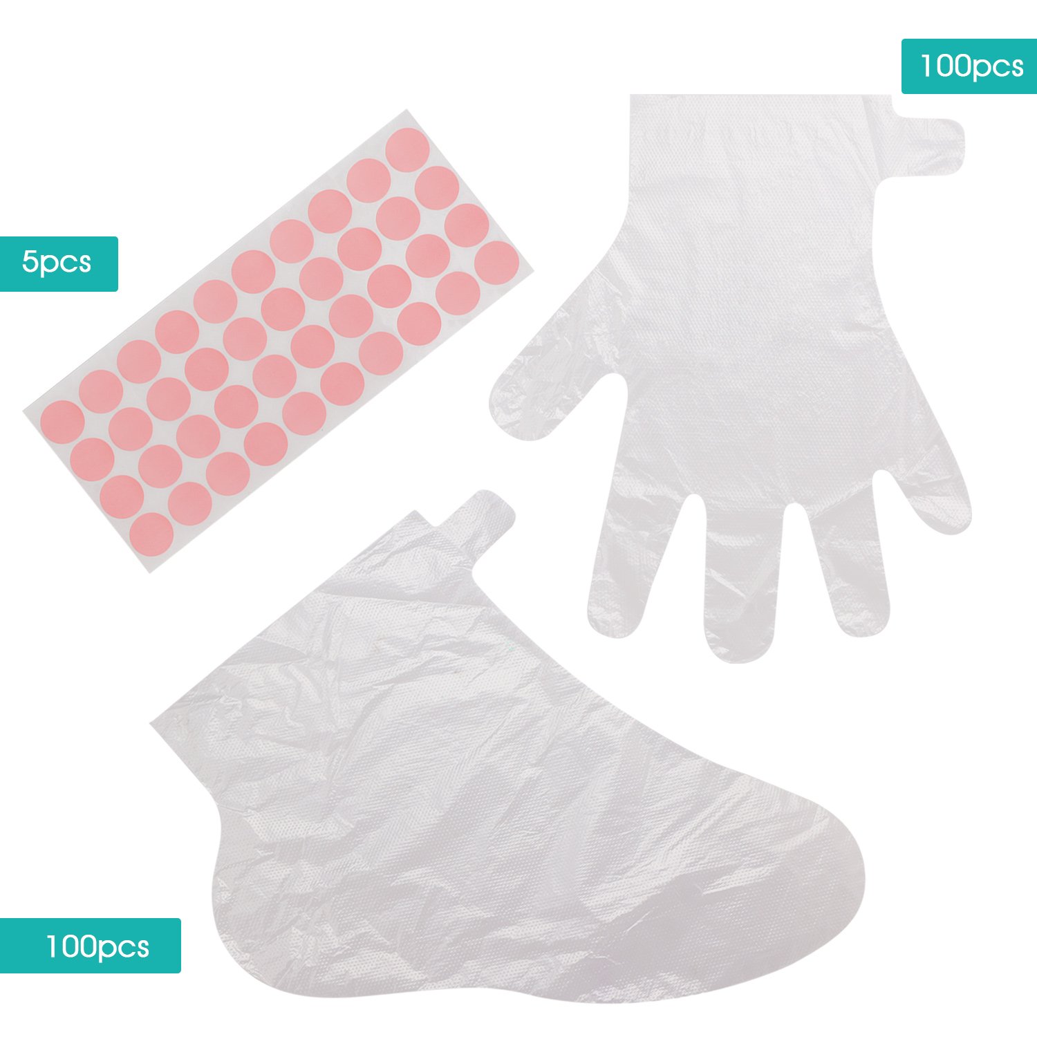 200pcs Paraffin Wax Bath Liners, Segbeauty Paraffin Bags for Hand & Foot, Plastic Paraffin Socks and Gloves for Therabath Hot Wax Therapy Bags Covers for Paraffin Wax Machine: Health & Personal Care