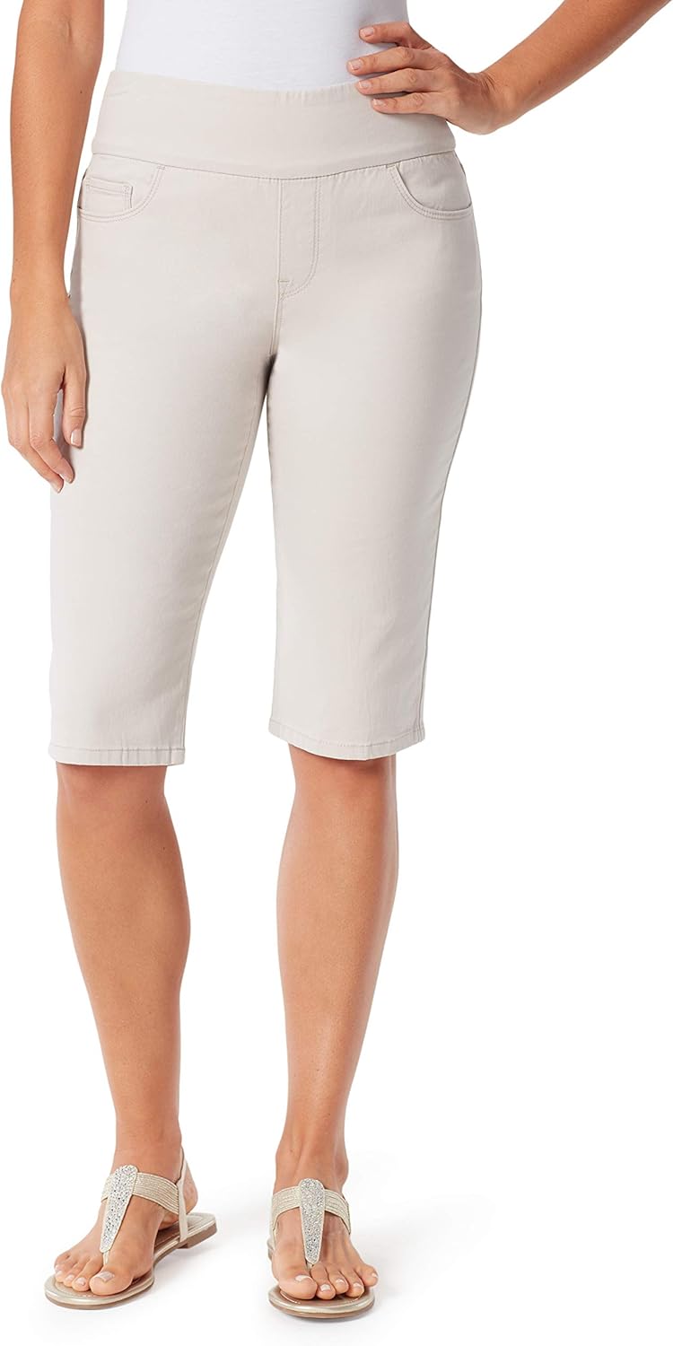 Bandolino Women's Thea Pull On Faux 5 Pocket Skimmer, Creamstone, 6