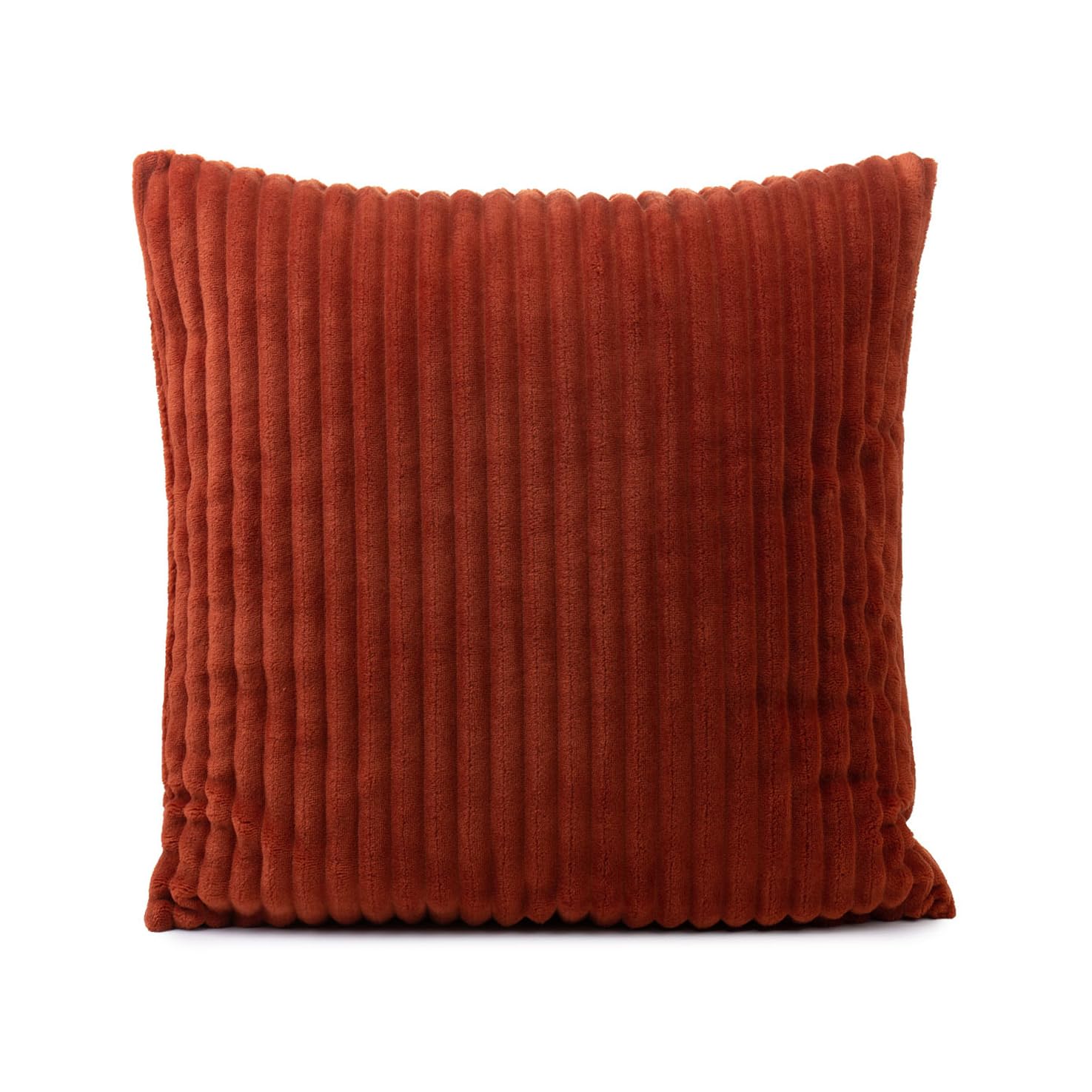 Gözze - Cuddly Soft Cushion Covers, Corduroy Look, Set of 2, 50 x 50 cm - Cinnamon