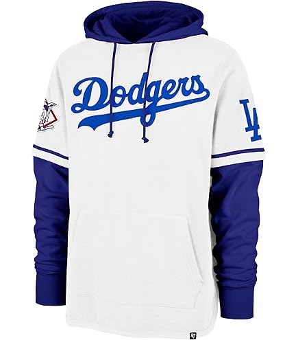 Los Angeles Dodgers MLB Express Twill Logo Hoodie - Navy