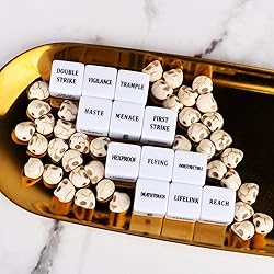 48 Pieces Abilities Keywords Counter Dice Plus One