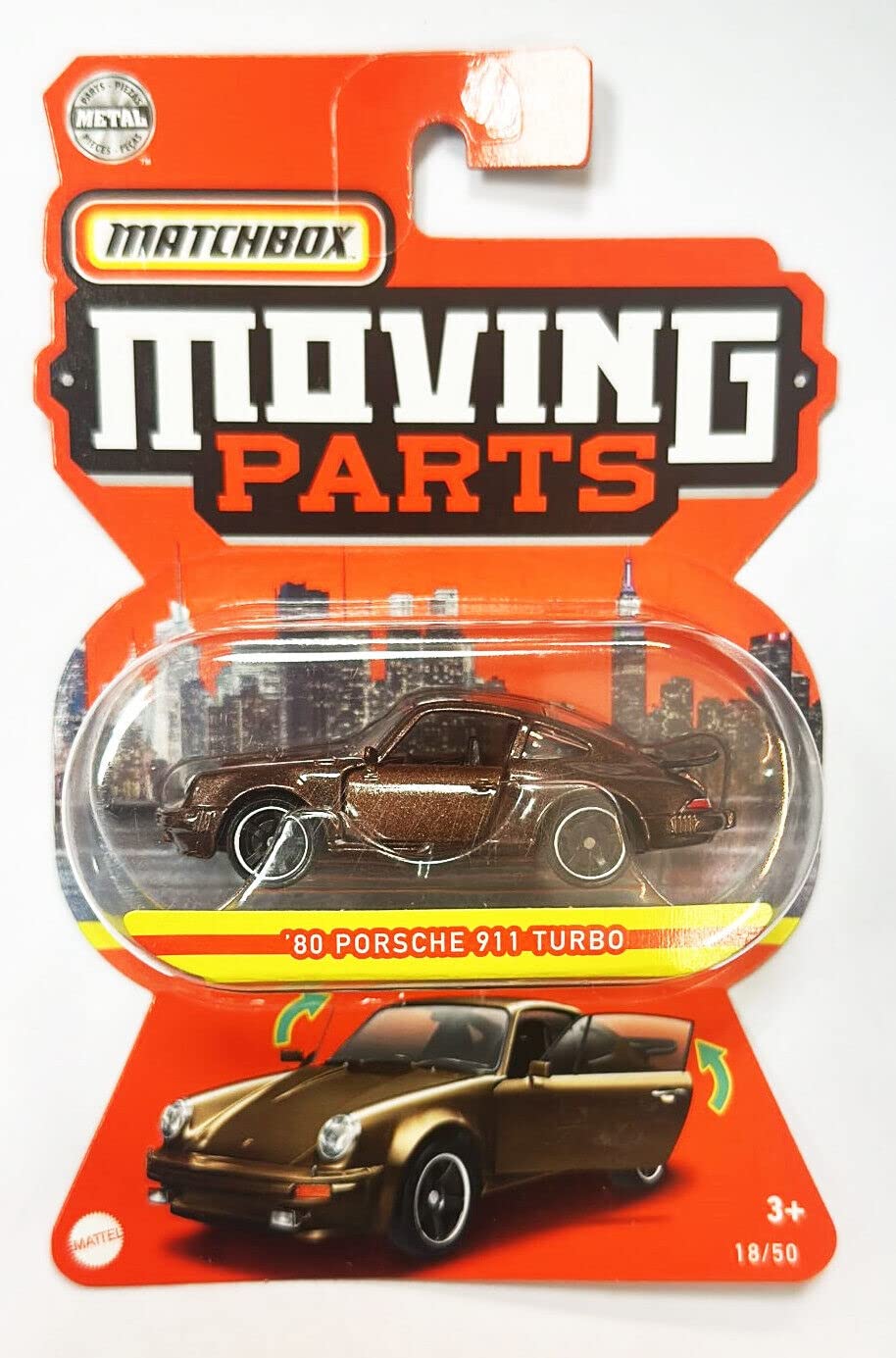 Matchbox Moving Parts '80 Porsche 911 Turbo 18/50 Brown