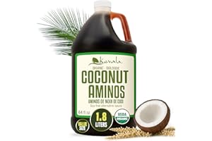 Kevala Organic Coconut Aminos Soy-Free Seasoning from Coconut Nectar & Blossom Sap | Soy Sauce Alternative | Gluten Free, Kos