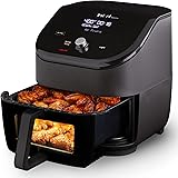 Instant Vortex Plus Air Fryer with ClearCook, 6 Quart, 6-in-1 Air Fry, Roast, Broil, Bake, Reheat, Dehydrate, Black