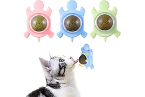 GBSYU Catnip Ball ‖ Catnip Balls for Cats Wall: silvervine for Cats, 3-Piece Silvervine Catnip Cat Toys for Indoor Cats, Edible Cat nips Organic Ball