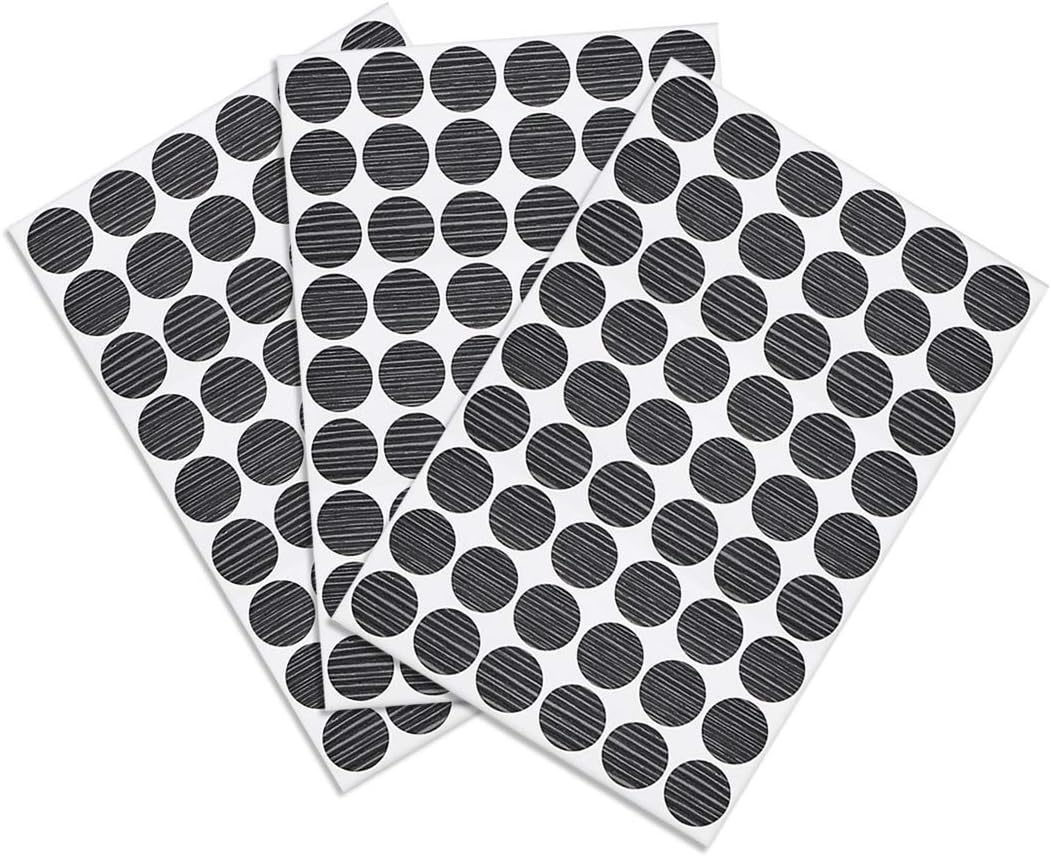 DyniLao Screw Hole Covers Self Adhesive Textured Plastic Stickers