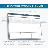 Clear Mind Concepts A3 Weekly Planner Desk Pad Premium Undated 52 Sheets 120gsm view 2