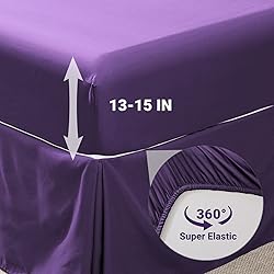 JOLLYVOGUE King Size Comforter Set 7 Pieces, Purple