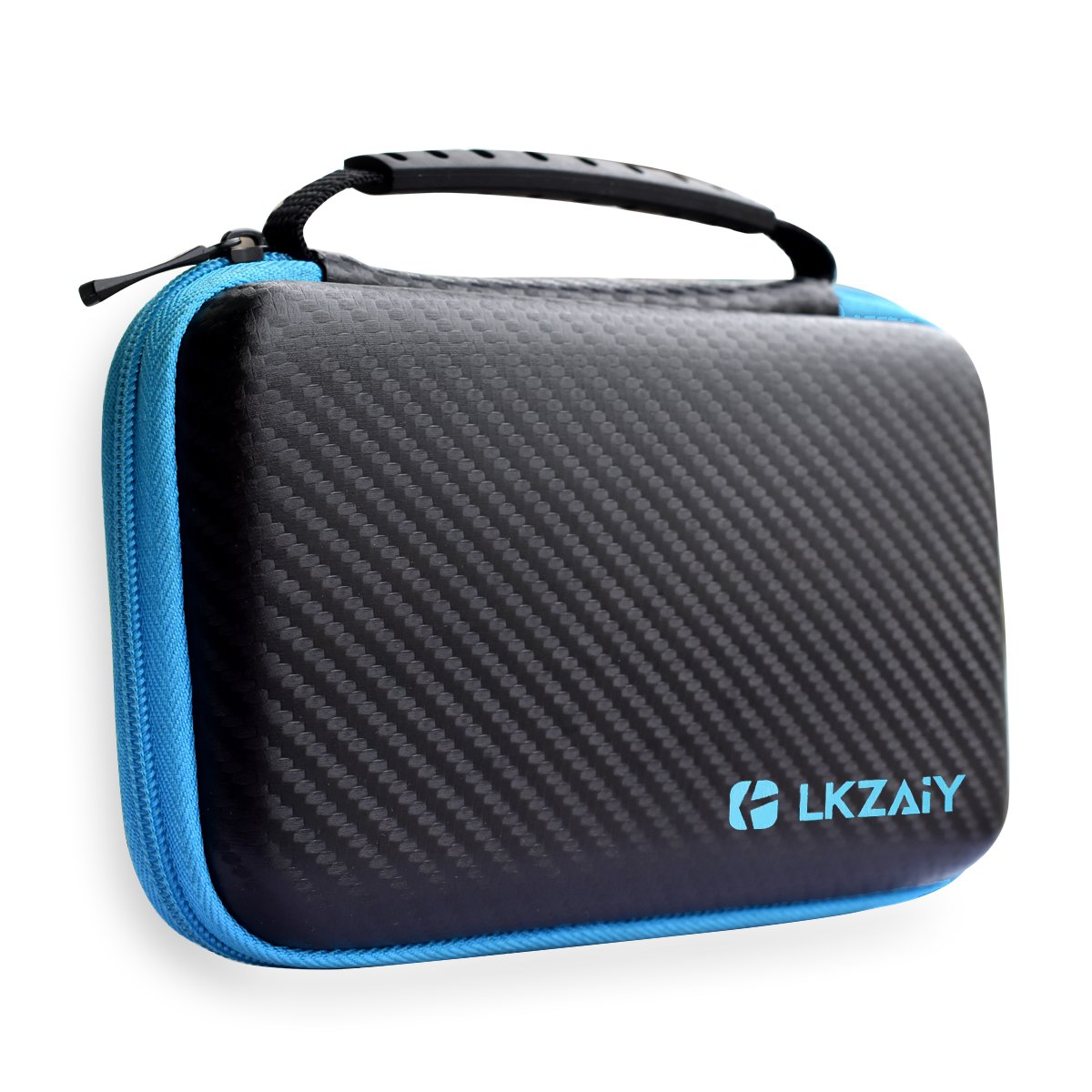 LKZAIY New Nintendo 3DS XL and 2DS XL Travel Carrying Case - Fits Wall Charger - Includes XL Stylus, 8 Game Storage, Accessories Pocket, Hard Shell and Screen Cloth(Black)