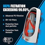 JSP Force 8 Half Mask Respirator Medium No Filters Included view 6