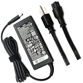 Dell 65W 4.5mm tip Laptop Charger,Latitude 3320 3330 3340 3420 3430 3435 3440 3450 3520 3530 3535 3540 AC Adapter, Black, DA65NM191