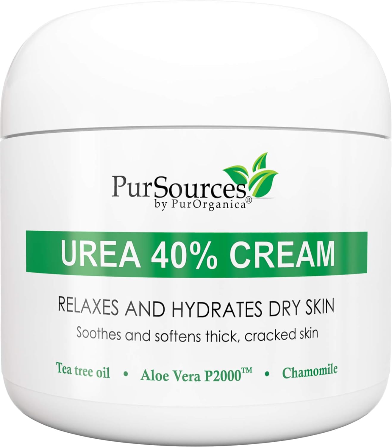PurSources Urea 40% Foot Cream - No Pumice Stone - Best Callus Remover - Moisturizes and Rehydrates Feet, Knees & Elbows - For Thick, Cracked, Rough, Dead & Dry Skin - 4 oz - 100% : Beauty