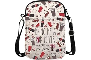 ZJXHPO Soda Crossbody Bag Soda Addict Messenger Bag Vodka Drinker Carry On Bag Soda Drinking Lover Gift Soda Addict Gift (Pretty CB)