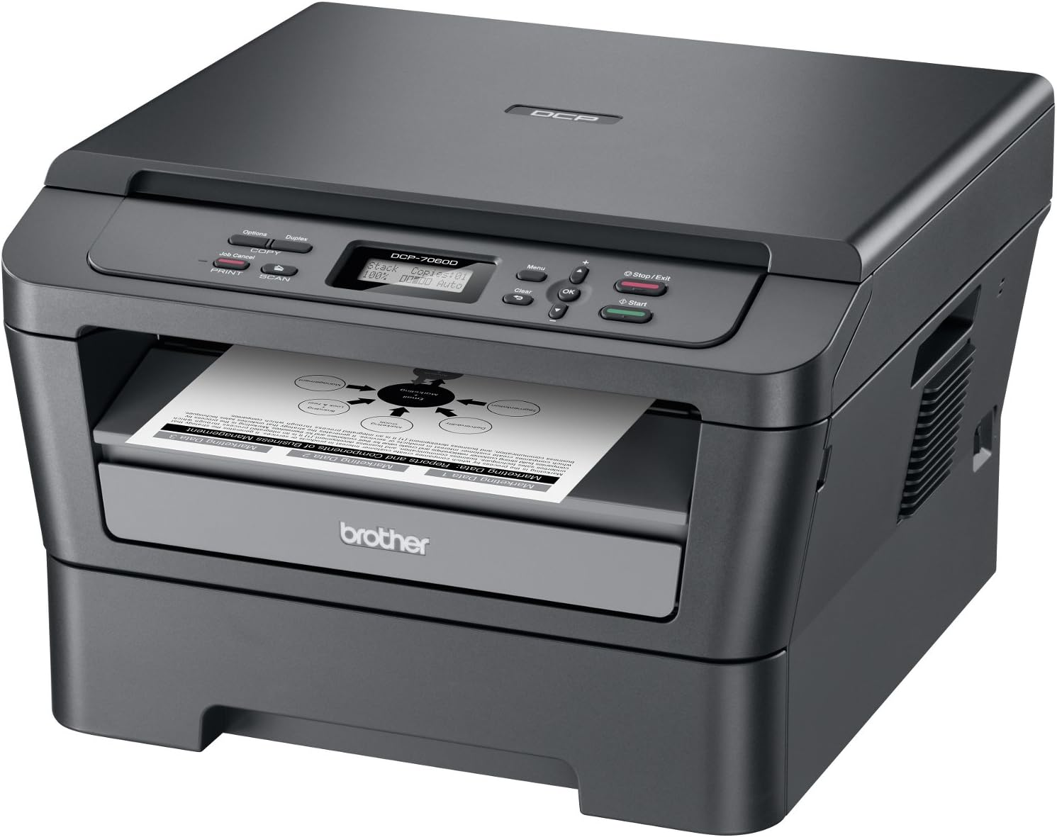 Brother Dcp7060d Imprimante Laser Multifonctions 3 En 1 24 Ppm Amazon Fr Informatique