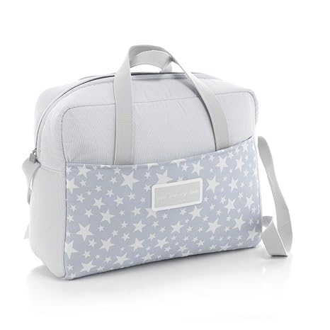 Bolso maternal tipo maleta 32 x 39 x 17 cm color azul celeste ...