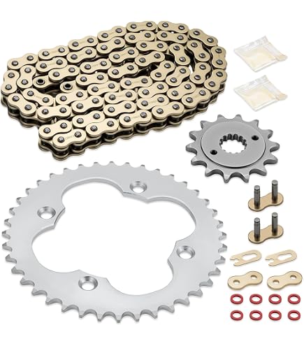 Amazon.com: Caltric Red O-Ring Drive Chain & Sprockets Kit