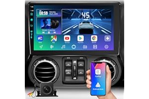 LLBOITI 5G WiFi6(4Ram 64Rom) Car System for 10.2 Inch Jeep Wrangler/Patriot Radio,Upgrade Car Stereo GPS Navigation for JK Compass,Carplay Android Auto Mirroring Airplay SWC/AM+FM+RDS/HD-1080P