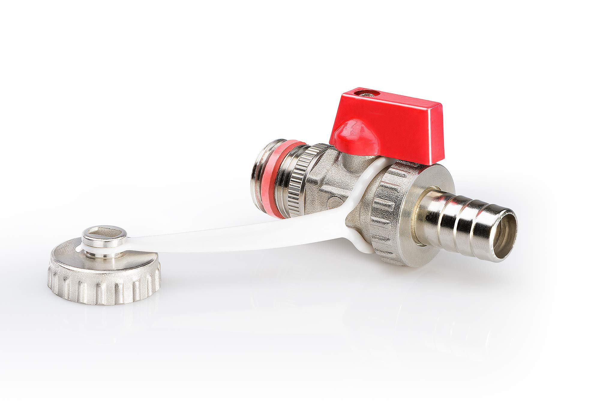 Wärmer System Drain Valve Cock 3/4 Inch with Garden Hose Plug, Chrome Plated