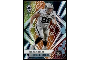 PHOENIX VITAL LIFE 2020 Panini Phoenix Fire Burst #77 Maxx Crosby Las Vegas Raiders (Silver Prizm Refractor) NFL Football Card NM-MT
