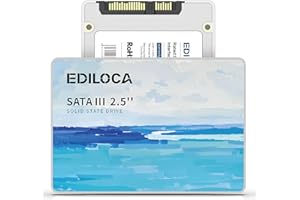 Ediloca ES580E 1TB SSD SATA III 6Gb/s 2.5" Internal Solid State Drive, Read Speed up to 560MB/sec, Compatible with PC/Laptop/
