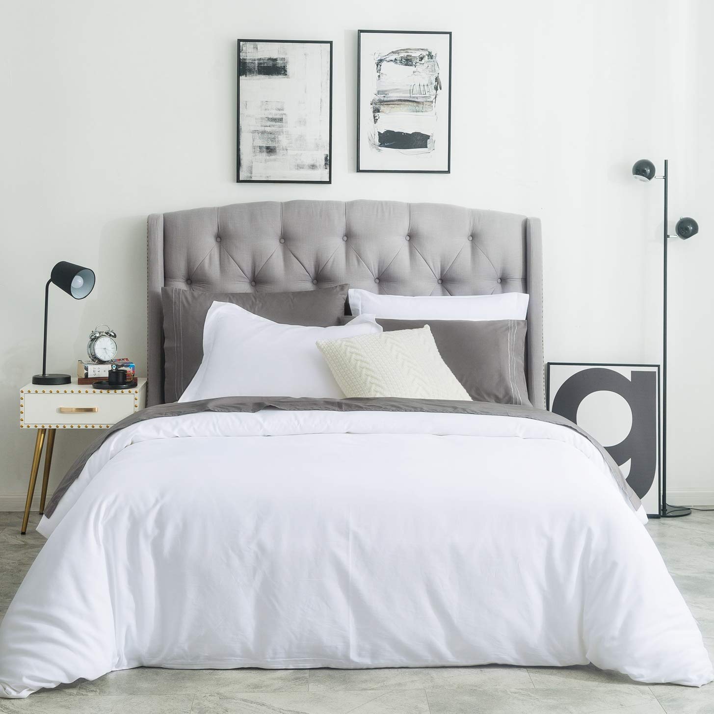 Susybao 3 Piece Duvet Cover Set 100 Natural Cotton King Size 1