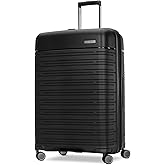 Samsonite Elevation Plus - Large Hardside Luggage - Scratch Resistant Polypropylene Shell, RightHeight&trade; Adjustable Handle, Integrated AirTag Holder, TSA Lock, WetPak&trade; Compartment - Triple Black