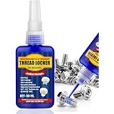 Thread Lock Blue, Threadlocker Medium Strength, Thread Locker for Nuts, Bolts, Fasteners and Metals, Anaerobic Curing Screw Glue to Prevent Loosening (Blue (Removable))