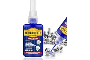 GNEOCO Thread Lock Blue, Threadlocker Medium Strength, Thread Locker for Nuts, Bolts, Fasteners and Metals, Anaerobic Curing Screw Glue to Prevent Loosening (Blue (Removable))