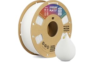 OVERTURE PLA Filament 1.75mm, Neatly Wound 3D Printer Filament 1kg Spool (2.2lbs), Dimensional Accuracy +/- 0.02 mm, Fit Most