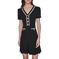 jamie lee curtis golden globes dress Button Embellished Midi Sweater Dress main image 0
