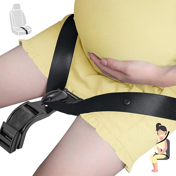 Mimi Belt WNN Pregnancy Seatbelt Adjuster Cushioned Strap For