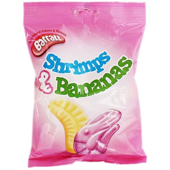 Barratt Shrimps and Banana Sweets, 250g Amazon.co.uk Grocery