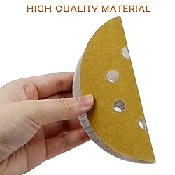 Mestool 5-Inch 8-Hole Hook and Loop Sanding