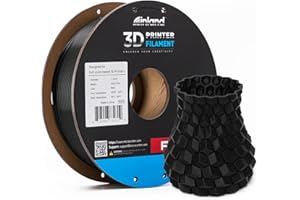 INLAND Micro Center PLA+ 3D Printing Filament 1.75mm - Black PLA Plus 3D Printer Filament - PLA Pro Dimensional Accuracy +/- 0.03 mm - 1 kg Cardboard Spool (2.2 lbs)