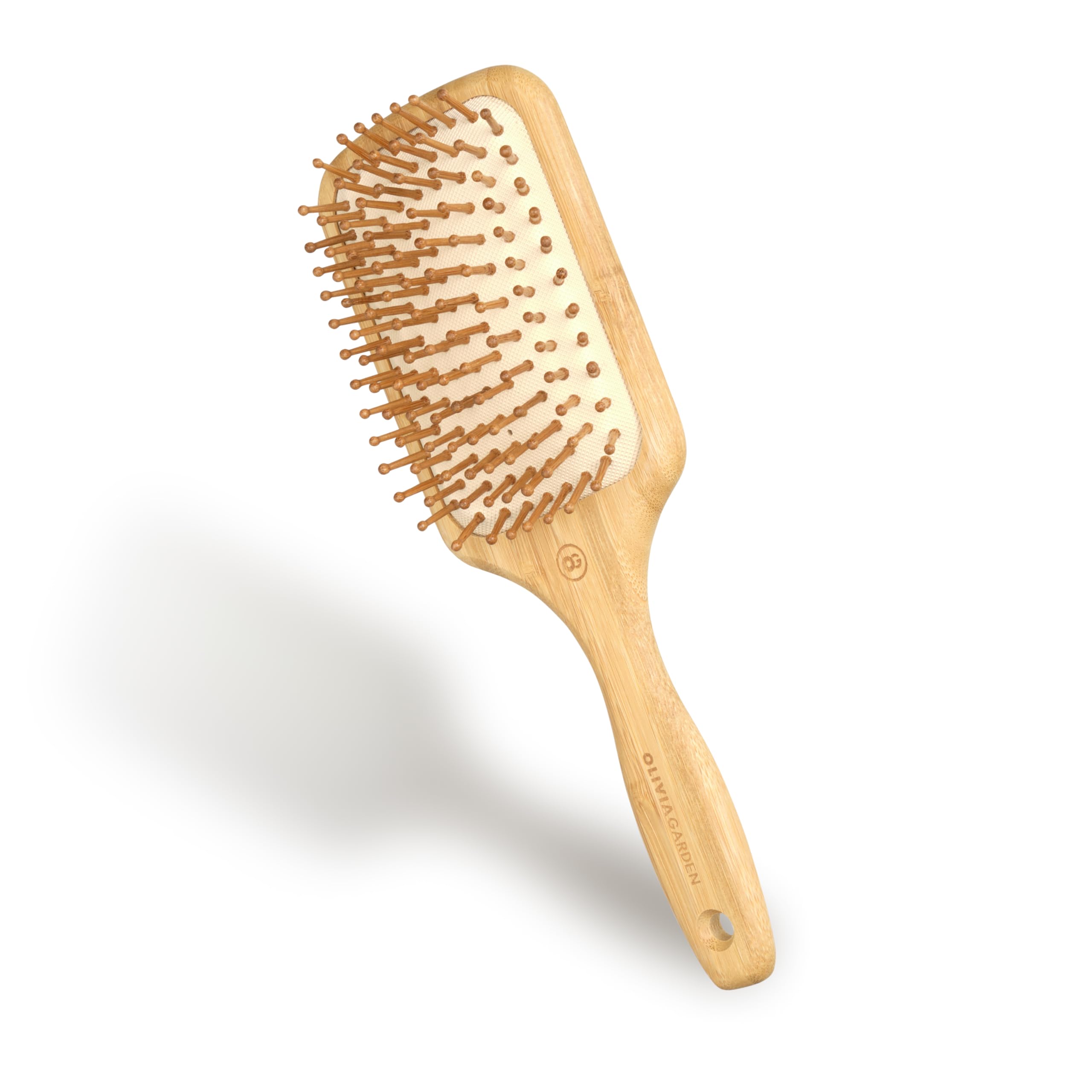 Olivia Garden Bamboo Touch Detangle Massage - L - Eco-Friendly Bamboo Brush for Gentle Detangling and Scalp Massage