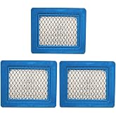 491588S Air Filter,Air Cleaner Cartridge for BS Engines,3PCS | Lawn Mower Air Filter,for BS 491588 399959 4942245 4915885 Engines