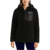 Reebok Womens Sherpa Fleece Jacket - Fur Teddy Coat Soft Sherpa Jacket Women Zip Up Hooded Winter Coats for Women Outerwear