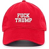 DSGN By DNA Fuck Trump Embroidered Baseball Cap Cotton Adjustable Dad Hat
