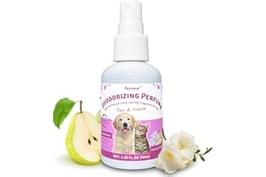 Petstoral Deodorizing Perfume Spray for Pets, luxury Scent, Long-Lasting Fragrance (1.69 Fl Oz, Pear & Freesia)