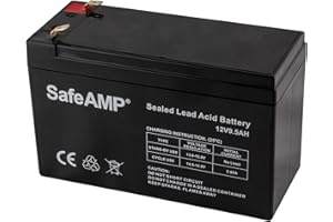 SafeAMP UPS 9.5Ah, 12V Replacement Battery RBC17 Compatible with APC UPS Models E650G1, BE750G, BR700G, BE850M2, BE850G2, BX850M, BE650G, BN600, BN700MC, BN900M, ... (1 Pack)